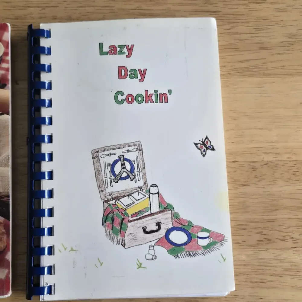 Church Community Organization Spiral Comb Cookbooks Lot Of 2